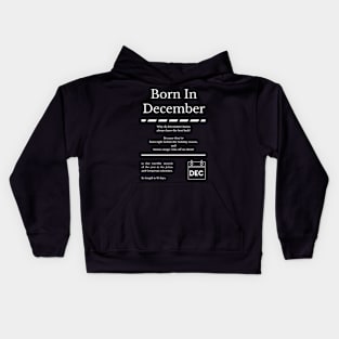 Born in December Kids Hoodie